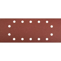 Лист шлифовальный ЗУБР "МАСТЕР", 14 отверстий, для ПШМ на зажимах, Р180, 115х280мм, 5шт 35594-180