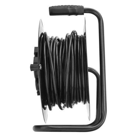 Удлинитель силовой Сибртех 20 м, 16А, тип УХз16, ПВС 3 x 2.5 мм, на стальной катушке, 4 розетки  95872 купить в Ханты-Мансийске