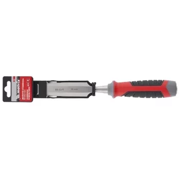 Долото-стамеска 26 мм 60 CrV трехкомпонентная обрезиненная рукоятка MATRIX 24761 купить в Ханты-Мансийске