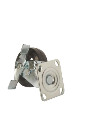 Колесо большегрузное поворотное SCdb 55 125 мм обрезиненное с тормозом (N) 1024160 купить в Ханты-Мансийске