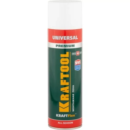 Пена "PREMIUM" монтажная, адаптерная, всесезонная, 500мл, KRAFTOOL 41170_z01 купить в Ханты-Мансийске