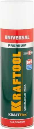 Пена "PREMIUM" монтажная, адаптерная, всесезонная, 500мл, KRAFTOOL 41170_z01 купить в Ханты-Мансийске