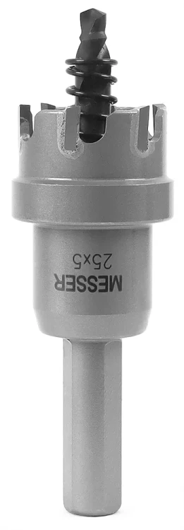 ТСТ коронка MESSER 25X5 с центрирующим сверлом и толкающей пружиной купить в Ханты-Мансийске