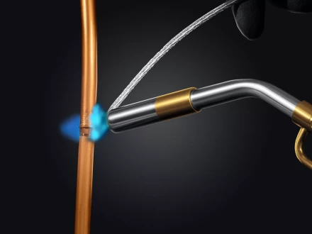 Blue Fire  KF-9000  горелка для МАПП / MAPP газа,  с пъезоподжигом,  на баллон c резьбовым соединением US 1, 2000°C 55510 купить в Ханты-Мансийске