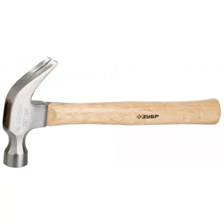 Молоток-гвоздодер ЗУБР кованый, с деревянной рукояткой, 560г 20237-560 купить в Ханты-Мансийске