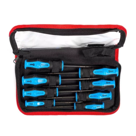 Набор слесарных отверток из стали S2 КВТ НО-08-S, 8 шт. (87106) купить в Ханты-Мансийске