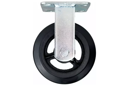 Аппаратное неповоротное колесо большегрузное HITCH 152*50 резина черная FCd63 (SZ085001) купить в Ханты-Мансийске