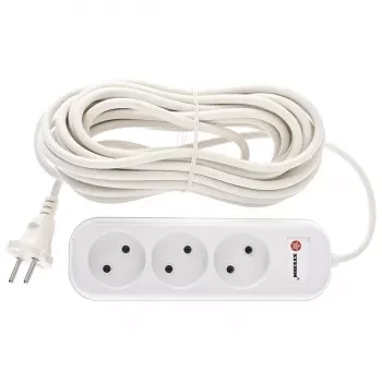 Удлинитель бытовой серия EU, без заземления, 7м, 3 роз., 6А Stern 95728 купить в Ханты-Мансийске