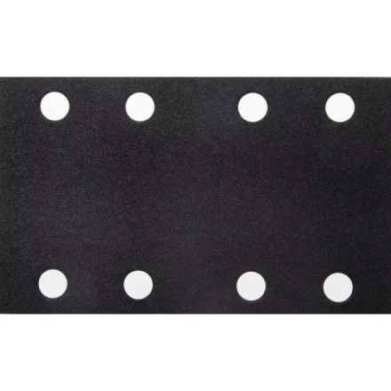 Лист шлиф. универс. URAGAN &quot;Оптимал. для тверд. пород дерева&quot; 8 отв. по линии, на липучке, для ПШМ, P120, 80х133мм, 50шт 907-22111-120-50 купить в Ханты-Мансийске