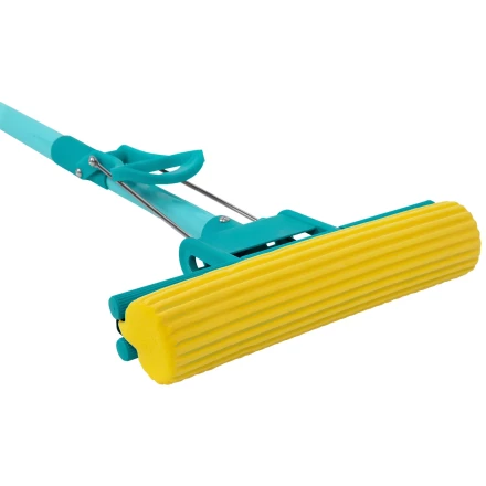 Швабра отжимная Palisad, 110 см, губка PVA 26х5,5х6 см, телескопическая рукоятка, бирюзовая, Home 935165 купить в Ханты-Мансийске