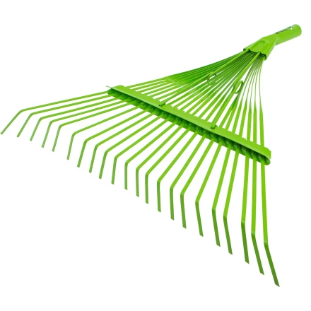 Грабли веерные стальные Palisad, 565 мм, 22 плоских зуба, эмалированные, усиленные, без черенка, 617015 купить в Ханты-Мансийске