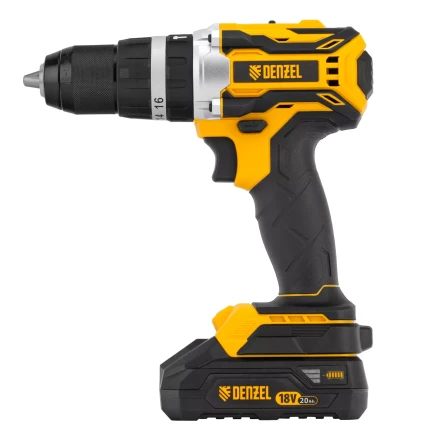 Дрель-шуруповерт аккумуляторная ударная бесщет Denzel CIDB-18-02, Li-Ion, 18 В 26145 купить в Ханты-Мансийске