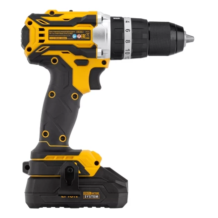 Дрель-шуруповерт аккумуляторная ударная бесщет Denzel CIDB-18-02, Li-Ion, 18 В 26145 купить в Ханты-Мансийске