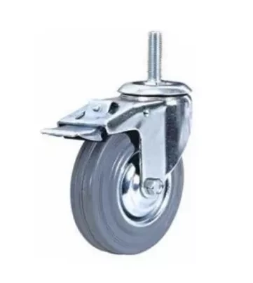 Колесо поворотное резина SCtb 63 160 мм с болтом и тормозом 1024433 купить в Ханты-Мансийске