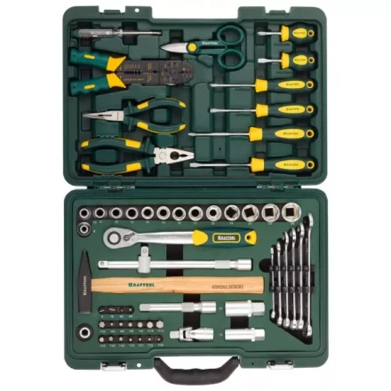 Набор KRAFTOOL &quot;INDUSTRIE&quot; Слесарно-монтажный инструмент, 59 предметов 27977-H59 купить в Ханты-Мансийске