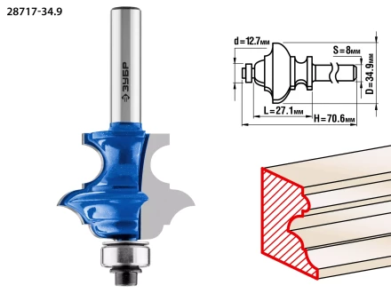 Фрезы кромочные фигурные №6(многопрофильные) серия ПРОФЕССИОНАЛ купить в Ханты-Мансийске