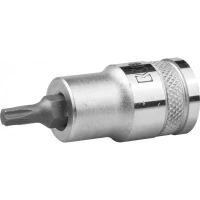 Торцовая бита-головка KRAFTOOL "INDUSTRIE QUALITAT", материал S2, TORX, сатинированная, 1/2", Т27 27905-27_z01