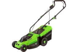 Газонокосилка электрическая L1500, 1500 Вт, ширина 33 см, 5 уровней, пластиковый травосборник 35 л Сибртех 96677