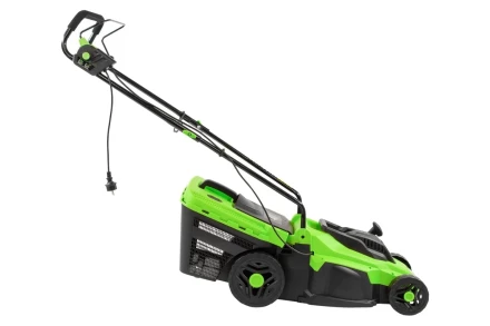 Газонокосилка электрическая L1500, 1500 Вт, ширина 33 см, 5 уровней, пластиковый травосборник 35 л Сибртех 96677 купить в Ханты-Мансийске