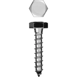 Шурупы ЗУБР "МАСТЕР" с шестигранной головкой, оцинкованные, 10x50мм, 2шт 300456-10-050
