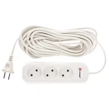 Удлинитель бытовой серия EU, без заземления, 10м, 3 роз., 6А Stern 95729 купить в Ханты-Мансийске