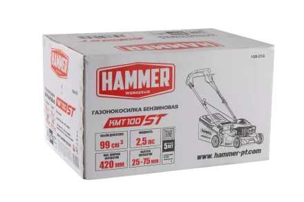 Газонокосилка бензиновая самоходная HAMMER KMT100ST купить в Ханты-Мансийске