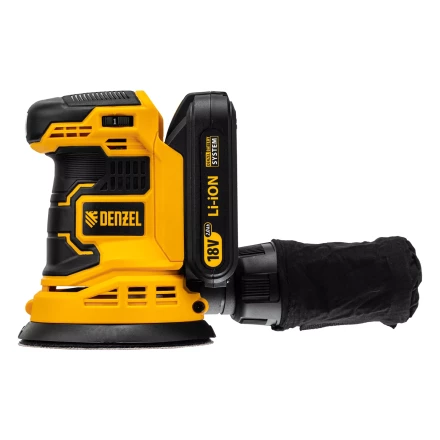 Машина шлифовальная эксцентриковая аккумуляторная Denzel 28470 COS-125, 18В Li-Ion купить в Ханты-Мансийске