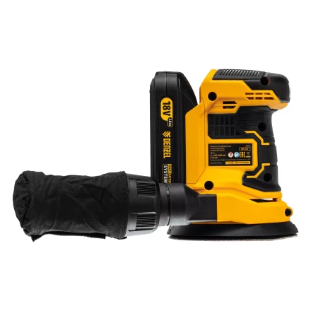 Машина шлифовальная эксцентриковая аккумуляторная Denzel 28470 COS-125, 18В Li-Ion купить в Ханты-Мансийске