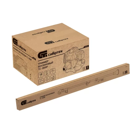 Триммер бензиновый Сибртех ТС-1800Р, 33 см3, разъемная штанга, состоит из 2 частей 962225 купить в Ханты-Мансийске