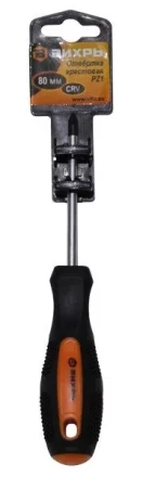 Отвёртка крестовая PZ1 80 мм Вихрь купить в Ханты-Мансийске
