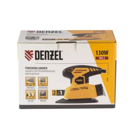 Шлифмашина плоскошлифовальная VDS-2 вибрационная Denzel 27614 купить в Ханты-Мансийске