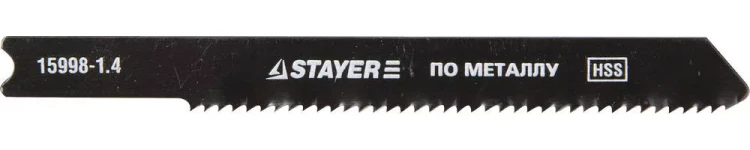 Полотна STAYER "PROFI", U118A, для эл/лобзика, HSS, по металлу (1,5-2мм), US-хвост., шаг 1,4мм, 50мм, 2шт 15998-1.4_z01 купить в Ханты-Мансийске