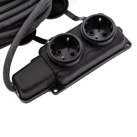 Удлинитель силовой 20 м, 16А, тип УХз16, КГ 3 x 1.5 мм, 2 розетки, Россия Сибртех 95882 купить в Ханты-Мансийске