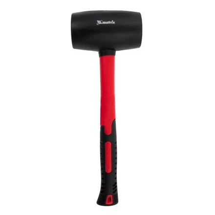 Киянка резиновая, 910 г, черная резина, фибергласовая рукоятка// Matrix 11194 купить в Ханты-Мансийске