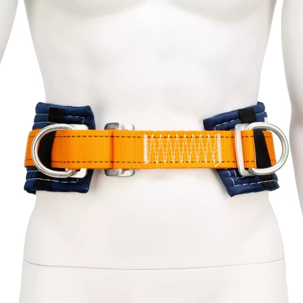 Удерживающая привязь безлямочная Сибртех 89505, модель УП I, прошитый высокий кушак купить в Ханты-Мансийске