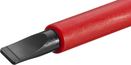 Отвертка KRAFTOOL, высоковольтная, Cr-Mo-V стержень, двухкомпонент. маслобензостойкая рукоятка, SL, 4,0х100мм 250083-4.0-100 купить в Ханты-Мансийске