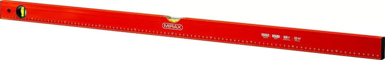Уровень коробчатый MIRAX, 2 ампулы, крашеный, 1000мм 34602-100_z02 купить в Ханты-Мансийске