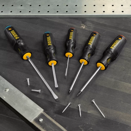 Набор отверток 5 шт Denzel, PH+SL, S2, 3к рукоятка, 122157 купить в Ханты-Мансийске