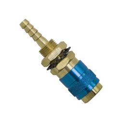 Быстросъемное соединениес резъбовой втулкой М NW5- штуцер 6 мм (Blue) FA3085