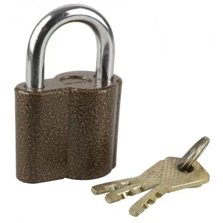 Замок ЗУБР &quot;МАСТЕР&quot; навесной, компактный корпус, дисковый механизм секрета, ключ 7 &quot;пинов, 48х41мм 3720-26_z01 купить в Ханты-Мансийске