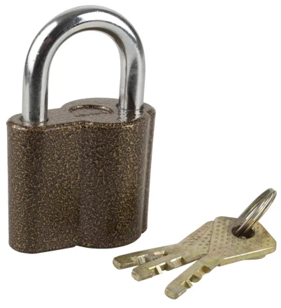 Замок ЗУБР &quot;МАСТЕР&quot; навесной, компактный корпус, дисковый механизм секрета, ключ 7 &quot;пинов, 48х41мм 3720-26_z01 купить в Ханты-Мансийске