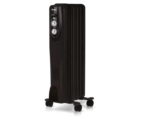 Маслянный радиатор обогреватель электрический BALLU Classic black BOH/CL-05BRN 1000 купить в Ханты-Мансийске