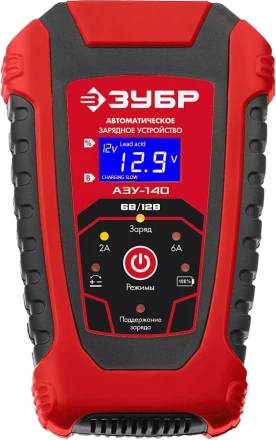 ЗУБР АЗУ-140, 6/12 В, 6 А, автоматическое зарядное устройство (59310) купить в Ханты-Мансийске