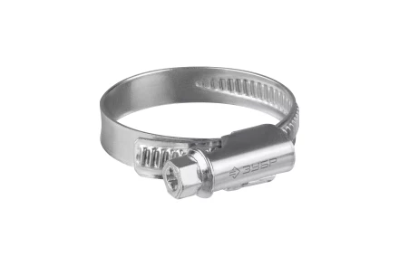 ЗУБР Х-9Н, 12 - 22 мм, накатная лента 9 мм, цинк, 50 шт, червячный хомут (37807-22) купить в Ханты-Мансийске