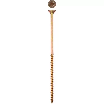 Шурупы ЗУБР &quot;МАСТЕР&quot; по дереву желтопассивированные, 6.0x160мм, 4шт 300396-60-160 купить в Ханты-Мансийске