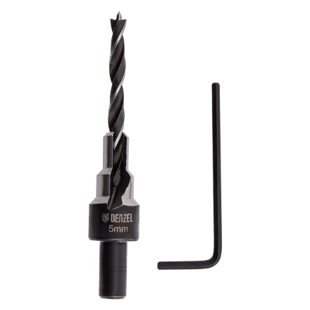 Сверло-зенкер под конфирмат, 5 мм, Denzel 704205 купить в Ханты-Мансийске