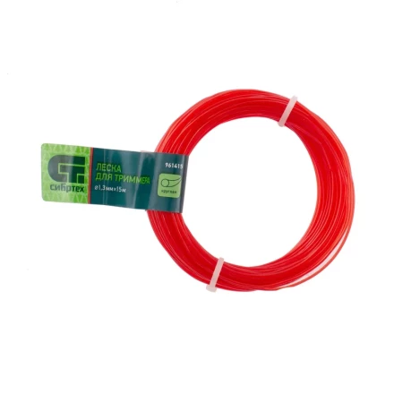 Леска для триммера круглая, 1.3 мм х 15 м, Россия Сибртех 961415 купить в Ханты-Мансийске