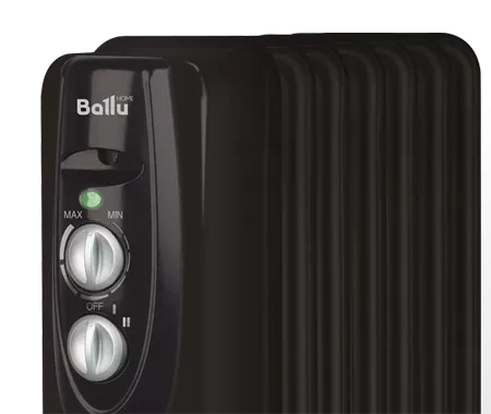 Маслянный радиатор обогреватель электрический BALLU Classic black BOH/CL-09BRN 2000 купить в Ханты-Мансийске