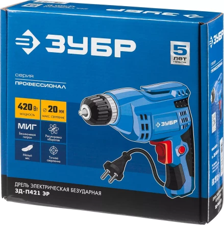 Дрель реверсивная ЗД-П421 ЭР серия ПРОФЕССИОНАЛ купить в Ханты-Мансийске