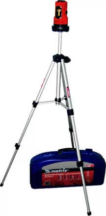 Уровень лазерный 150 мм штатив 1100 мм самовырав. набор в пласт. кейсе  MATRIX 35033 купить в Ханты-Мансийске